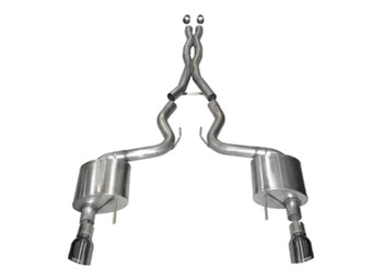 compare product Corsa 2015-17 Ford Mustang GT Coupe 5.0L 3in Sport Cat-Back Exhaust Dual Rear Exit w/ Gun Metal Tips