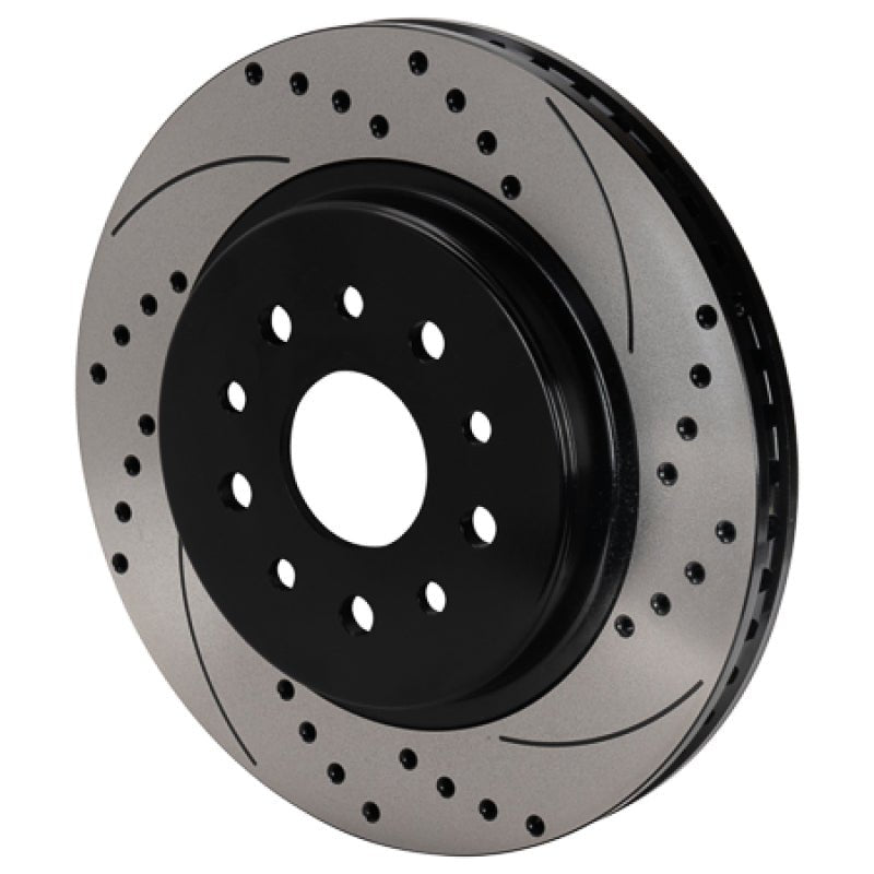 Wilwood SRP Drilled & Slotted Performance Rotor - Right Hand Side - Black Electro Coat - My Store
