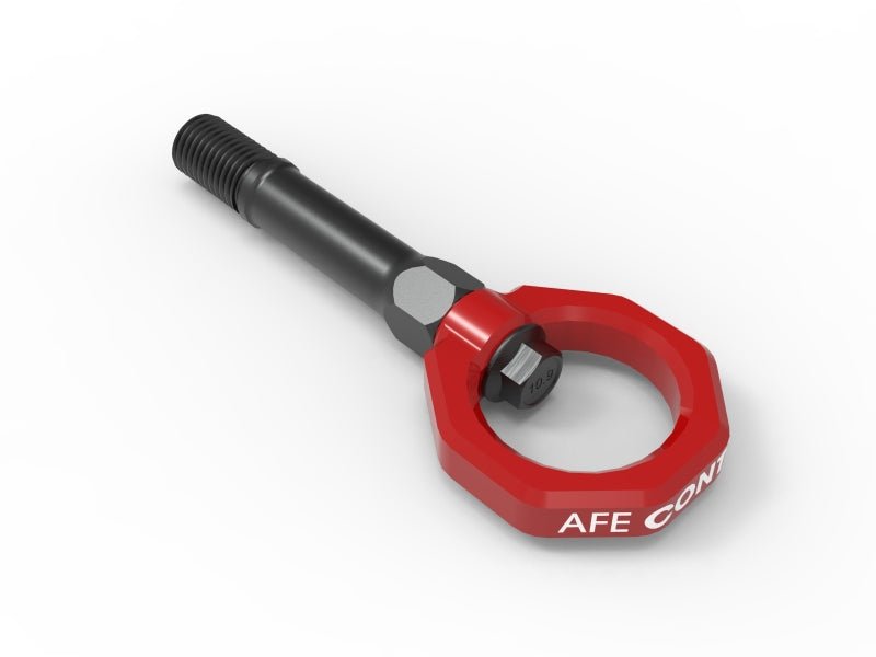 aFe CONTROL Front Tow Hook Nissan Z 23 - 25 V6 - 3.0LRed - My Store