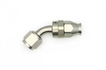 compare product DeatschWerks 8AN Female Swivel 45-Degree Hose End PTFE (Incl. 1 Olive Insert)