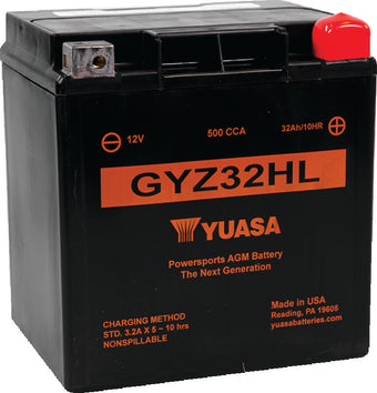 compare product Yuasa GYZ32HL High Performance Maintenance Free AGM 12-Volt Battery