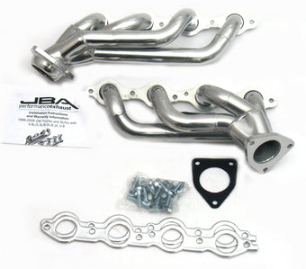 compare product JBA 02-13 GM Truck 4.8L/5.3L LS Silver Ctd Cat4Ward Header