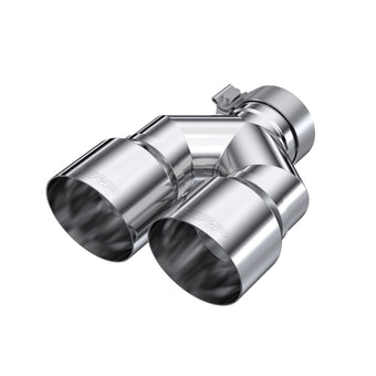 compare product MBRP 3in ID / Dual 4in OD Out Staggered L 9.87in / R 9.37in Single Wall T304 SS Univ Exhaust Tip
