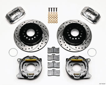 compare product Wilwood Forged Dynalite P/S P-B Kit Drilled Polished Ford 8.8 w/2.5in Offset-5 Lug