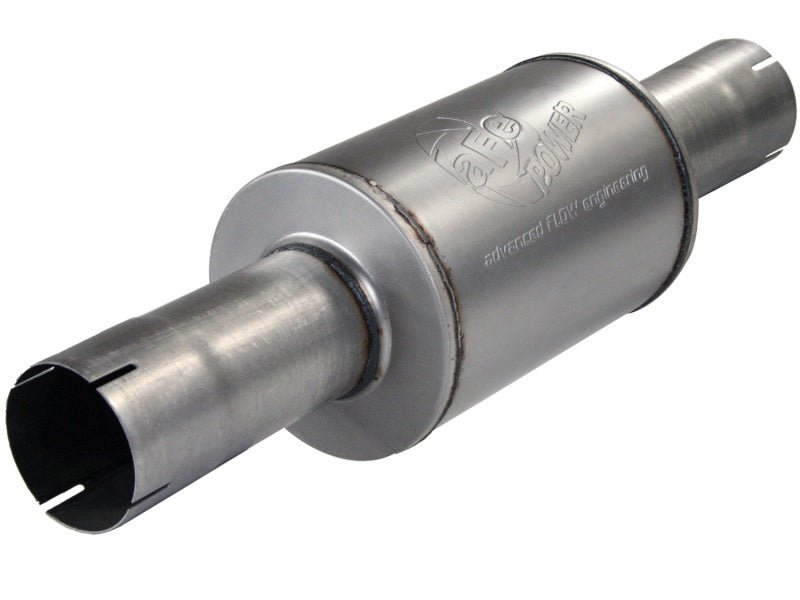 aFe Atlas Exhausts Mufflers Al Steel EXH Muffler 4 ID In/Out 8 Dia x 12L AL - My Store