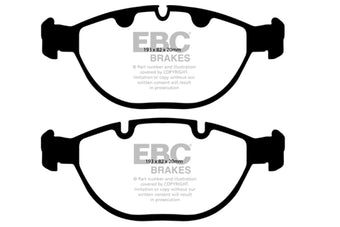 compare product EBC 02-04 BMW X5 4.6 Greenstuff Front Brake Pads
