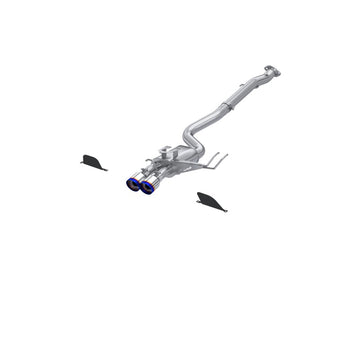 compare product MBRP 2023 Toyota Corolla GR 1.6L T304 SS 3in Cat-Back Dual Center Rear w/ Burnt End Tips