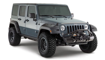 compare product Bushwacker 07-18 Jeep Wrangler Unlimited Pocket Style Flares 2pc 4-Door Sport Utility Only - Black