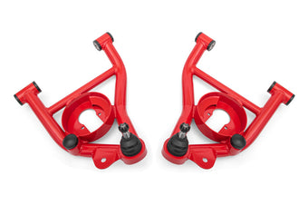 compare product BMR 82-92 GM F-Body Non-Adj Lower A-Arms Delrin Bushings Spring Pocket - Red