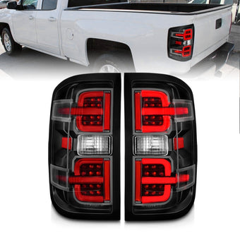compare product ANZO 15-19 Chevy Silverado 2500HD/3500HD (Halgn Only) LED Tail Lights w/Black Light Bar & Clear Lens