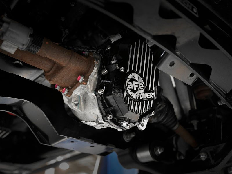 AFE Power 11 - 18 GM 2500 - 3500 AAM 9.25 Axle Front Differential Cover Black Machined Street Series - My Store