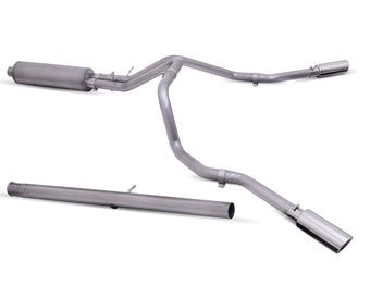 compare product Gibson 20-22 Silverado/GMC Sierra 2500 HD 6.6L Crew Cab (Long Bed) Cat-Back Dual Extreme Exhaust