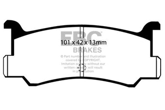 compare product EBC 91-96 Ford Escort 1.8 Ultimax2 Front Brake Pads