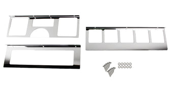 compare product Kentrol 87-95 Jeep Wrangler YJ Dash Overlay Set (3 pieces) - Polished Silver