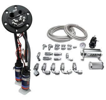 compare product DeatschWerks X2 Series Fuel Pump Hanger w/ Dual DW420 Pumps/PTFE Plumbing kit for 92-00 Honda Civic
