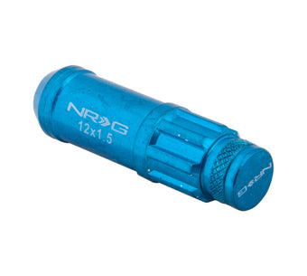 compare product NRG 700 Series M12 X 1.5 Steel Lug Nut w/Dust Cap Cover Set 21 Pc w/Locks & Lock Socket - Blue