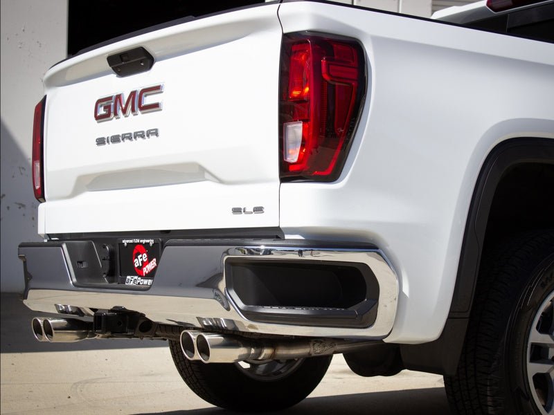 aFe Vulcan Series 3 - 2.5in 304SS Exh Cat - Back w/ Pol Tips 2019 GM Silverado/Sierra 1500 L4 - 2.7L (t) - My Store