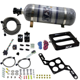 compare product Nitrous Express 4500 RNC Conventional Nitrous Plate Kit w/.375in Solenoid w/12lb Bottle