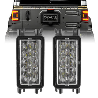 compare product Oracle 2018+ Jeep Wrangler JL Dual Function Reverse LED Flush Taillight - Amber/White