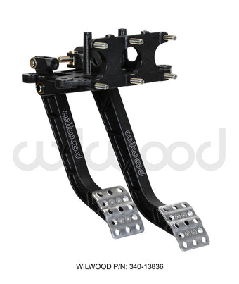compare product Wilwood Adjustable Dual Pedal - Brake / Clutch - Rev. Swing Mount -6.25:1 Brake 5.1:1 Clutch