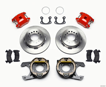 compare product Wilwood D154 P/S Park Brake Kit Red Small Ford 2.50in Offset