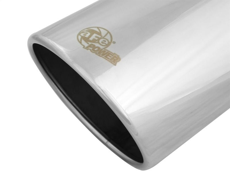 aFe Universal Bolt On Exhaust Tip Polished 5in Inlet x 6in Outlet x 12in Long - My Store