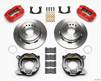 compare product Wilwood Dynapro Dust-Boot P/S Park Brake Kit Red New Big Ford 2.50in Offset