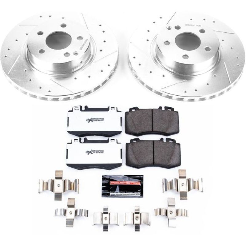 Power Stop 04 - 06 Mercedes - Benz E500 Front Z26 Street Warrior Brake Kit - My Store