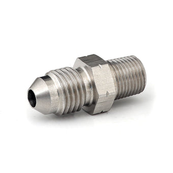compare product GFB 1/8in BSPT Male to -4AN Male Flare (Stainless Steel)