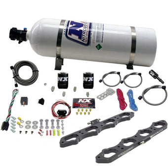 compare product Nitrous Express Ford Coyote 5.0L V8 Nitrous Wet Port Plate Kit w/15lb Bottle
