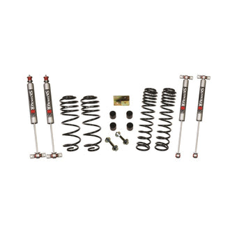 compare product Skyjacker Wrangler TJ/LJ 2.5in Dual Rate Long Travel Front & Rear Kit w/ M95 Monotube Shocks