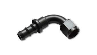 compare product Vibrant -8AN Push-On 90 Deg Hose End Fitting - Aluminum