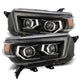 AlphaRex 10 - 13 Toyota 4Runner LUXX LED Proj Headlights Plank Style Black w/Seq Signal/DRL - My Store