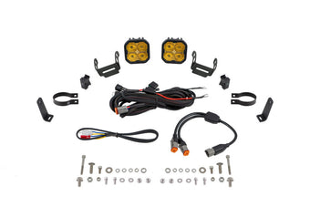 compare product Diode Dynamics SS3 LED Bumper 2 In Roll Bar Kit Pro - Yellow SAE Fog (Pair)