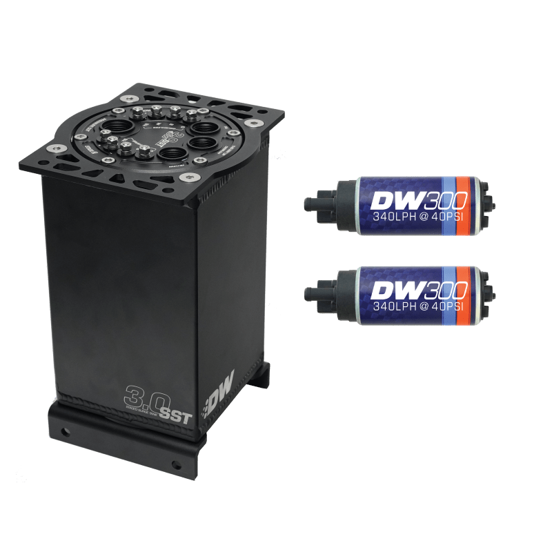 DeatschWerks 3.0L Staged Surge Tank w/ DW300 Fuel Pumps - My Store