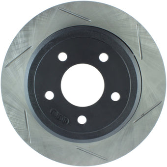 compare product StopTech Power Slot 03-08 Crown Victoria/Grand Marquis Rear Left Slotted Rotor