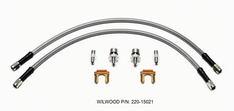 compare product Wilwood Flexline Kit 18 inch -3 3/8-24 IF 1/8 NPT Straight