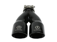 aFe Takeda 2.5in 304 Stainless Steel Clamp - on Exhaust Tip 2.5in Inlet 3in Dual Outlet - Black - My Store