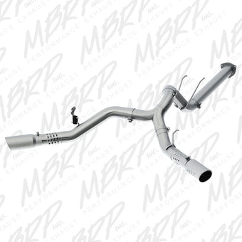 compare product MBRP 17-19 Ford F-250/350/450 6.7L 4in Filter Back Cool Duals T409 Exhaust System