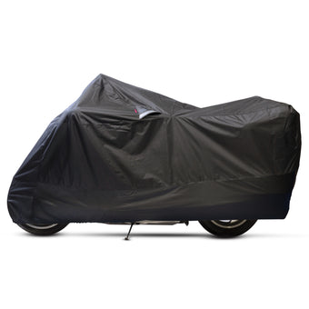 compare product Dowco Touring (Large) WeatherAll Plus EZ Zip Motorcycle Cover Black - 3XL