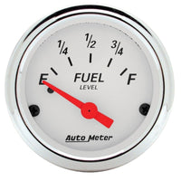 Autometer Arctic White 52mm 0E - 90F Short Sweep Electronic Fuel Level Gauge - My Store