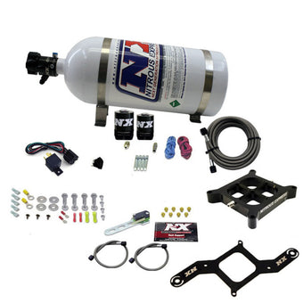 compare product Nitrous Express 4150 Single Entry Crossbar Plate RNC Nitrous Kit (250-750HP) w/10lb Bottle