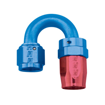 compare product Russell Performance -8 AN Red/Blue 180 Degree Full Flow Swivel Hose End (With 3/4in Radius)