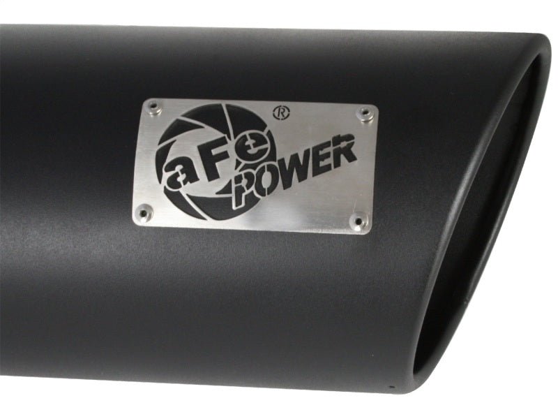 aFe MACH Force - XP 409 SS Right Side Single Wall Exhaust Tip 5in Inlet x 7in Outlet x 15in L - My Store