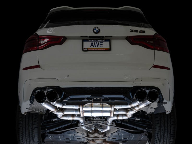 AWE Tuning 20 - 25 BMW X3 M/M Comp (F97) AWD SwitchPath Axle - Back Exhaust - Diamond Black Tips - My Store