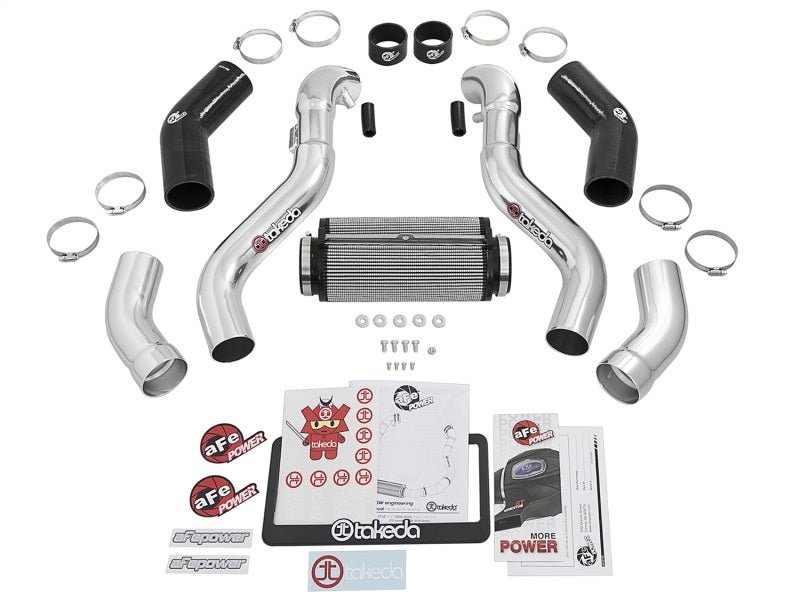 aFe Takeda Intake Stage - 2 Polished Pro DRY S 09 - 17 Nissan 370Z V6 3.7L - My Store