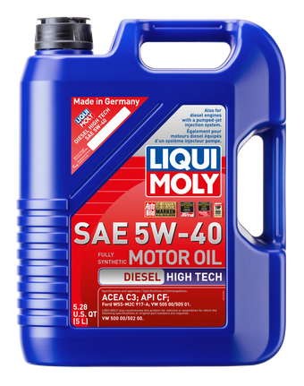 compare product LIQUI MOLY 5L Diesel High Tech Motor Oil 5W40