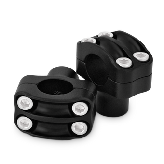 compare product Burly Brand Reaper Riser Clamp 1-1/2in Tall for 1in Bar, Set - Texture Black