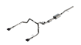 compare product Borla 2024 Chevy Silverado 1500 6.2L V8 S-Type Catback Exhaust w/ Simulator - CF Black Anodized