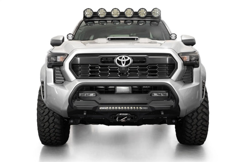 ADD 2024+ Toyota Tacoma Stealth Center Mount Winch Front Bumper w/ Top Hoop - My Store